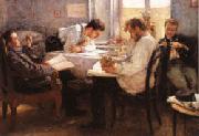 Leonid Pasternak The Night before the Examination France oil painting reproduction